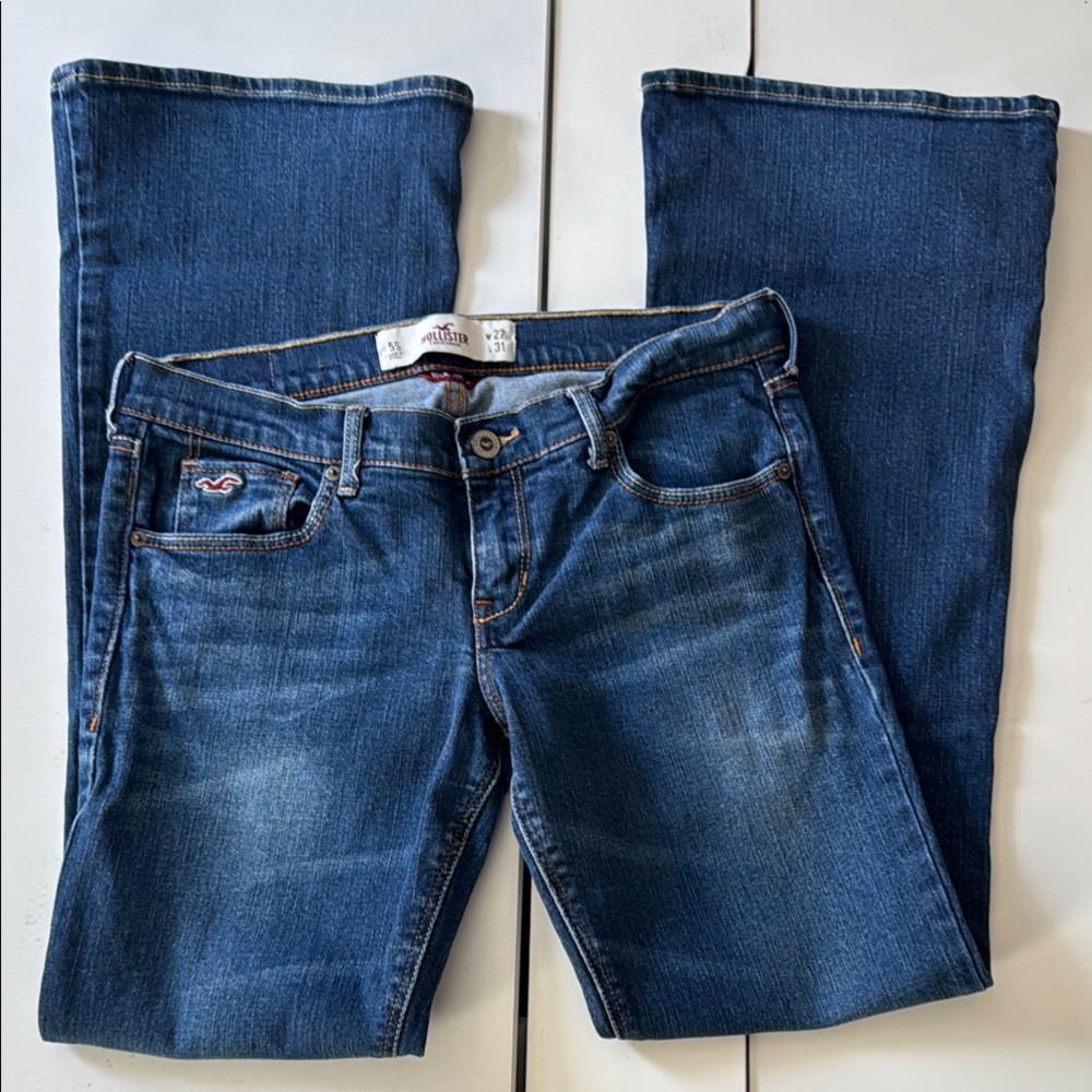 Hollister Blue Boot Cut Jeans Classic Style size 27